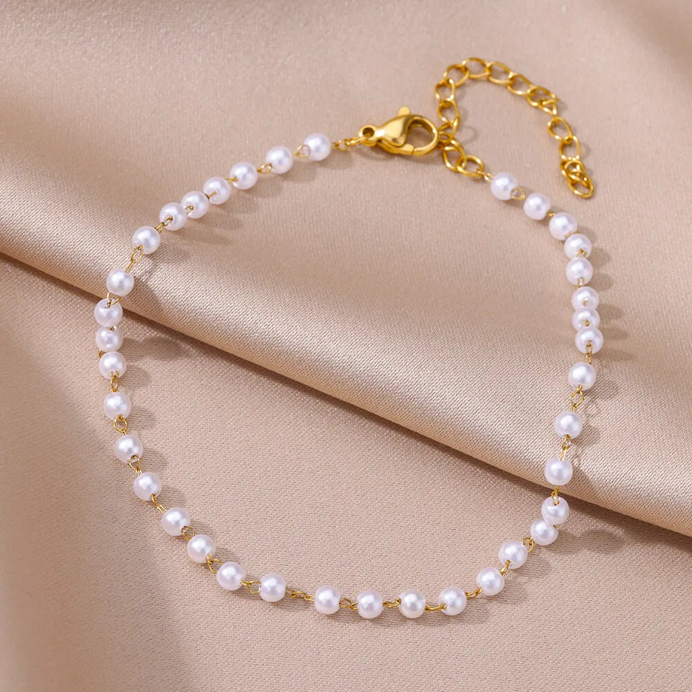 Waterproof Stainless Steel Anklets