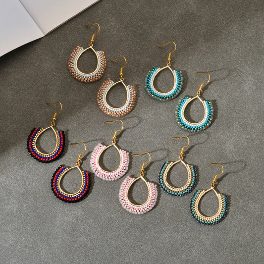 Handmade Gold Plated Bead Earrings