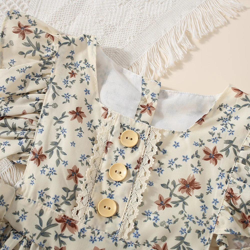 Flower Ruffles Dress