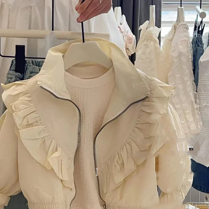 Pleated Frilly Jacket