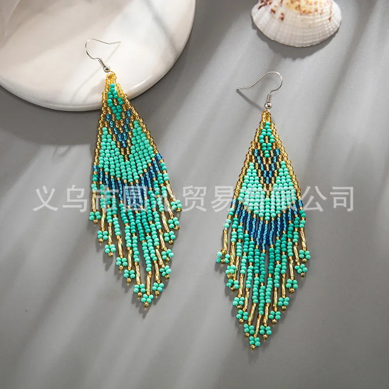 Handwoven Swallowtail Earrings
