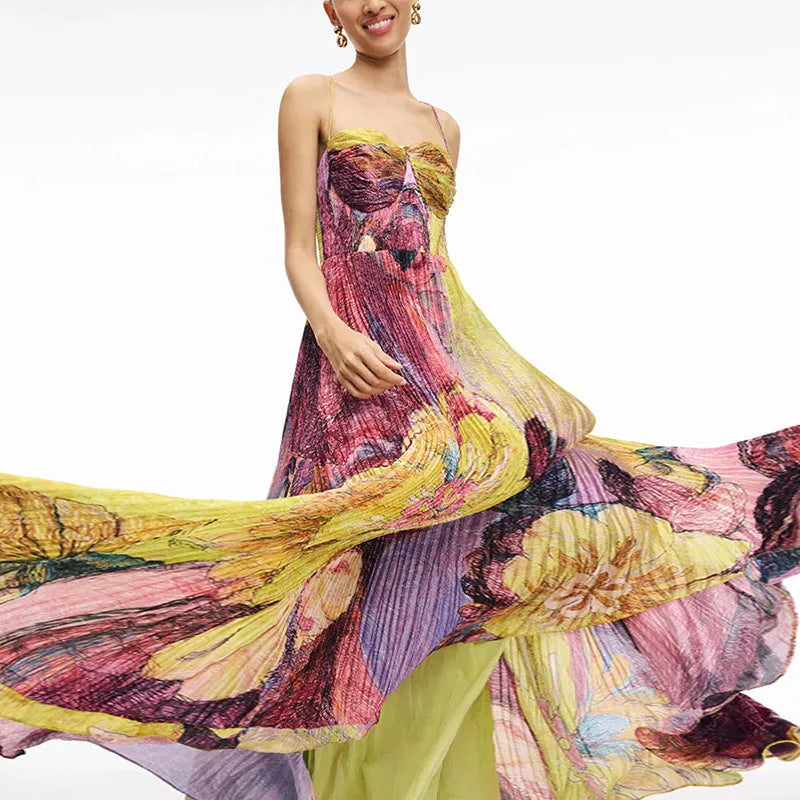 Elegant Pleated Dress