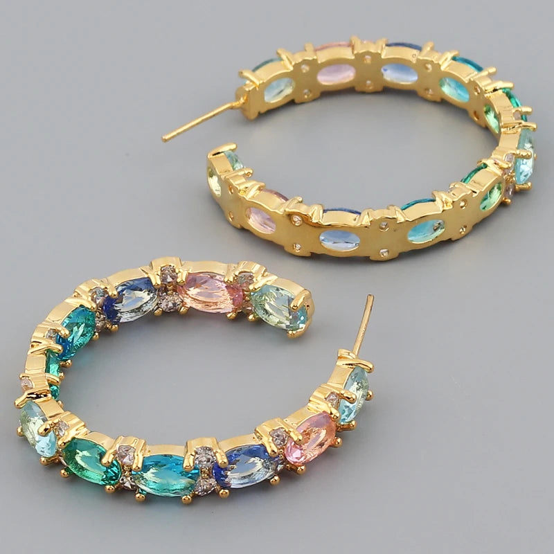Colour Hoop Earrings