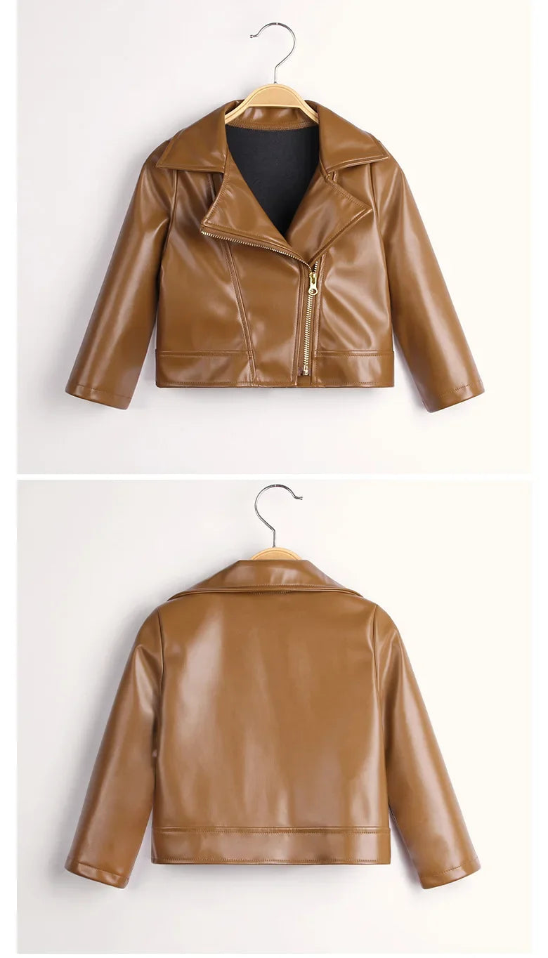 Boy's Faux Leather Jacket