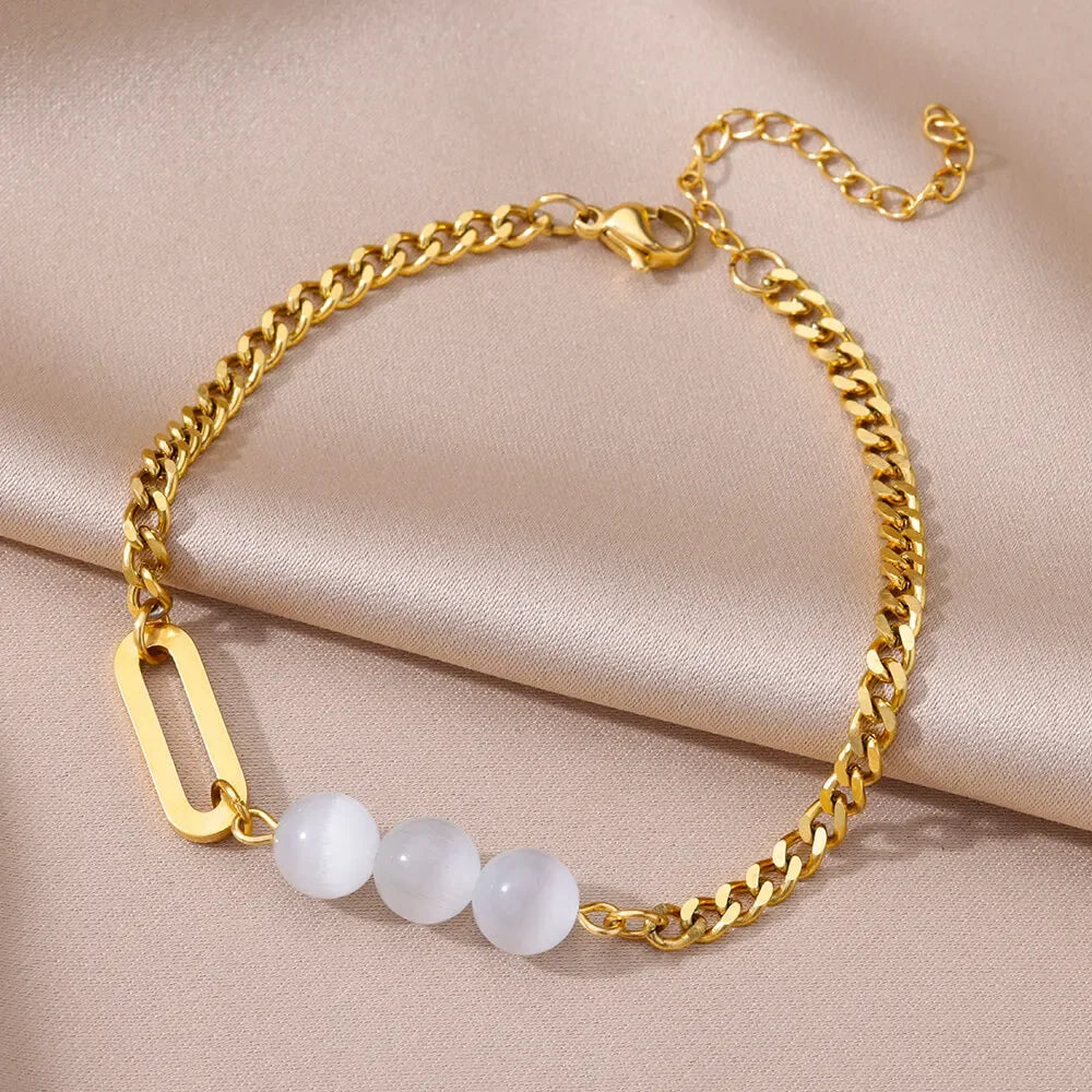 Waterproof Stainless Steel Anklets