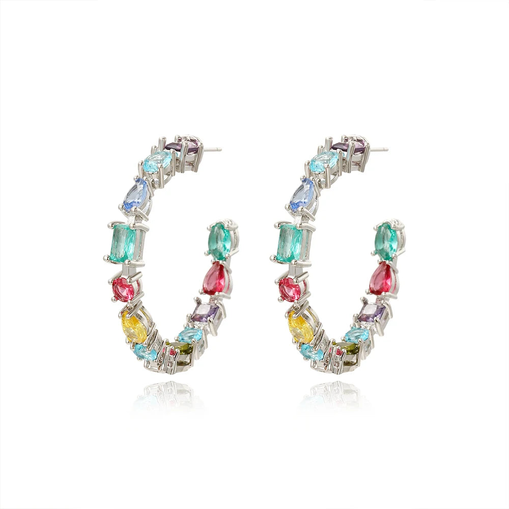 Colour Hoop Earrings