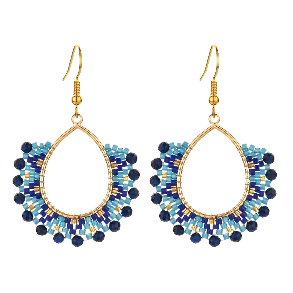 Handmade Gold Plated Bead Earrings