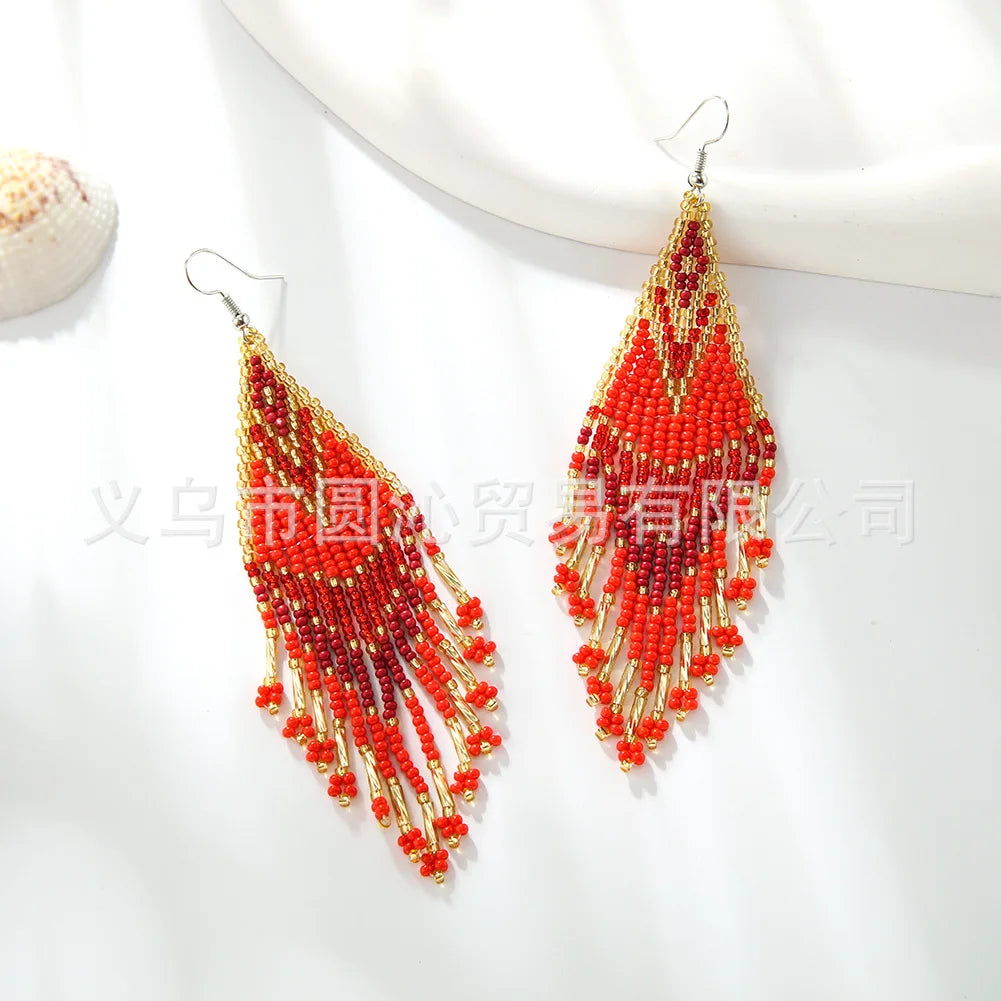 Handwoven Swallowtail Earrings