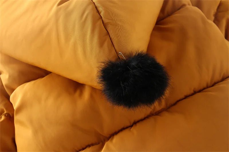 Hooded Fur Kid's Coat