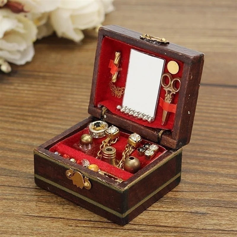 Miniature Jewellery Box Dollhouse Trinket