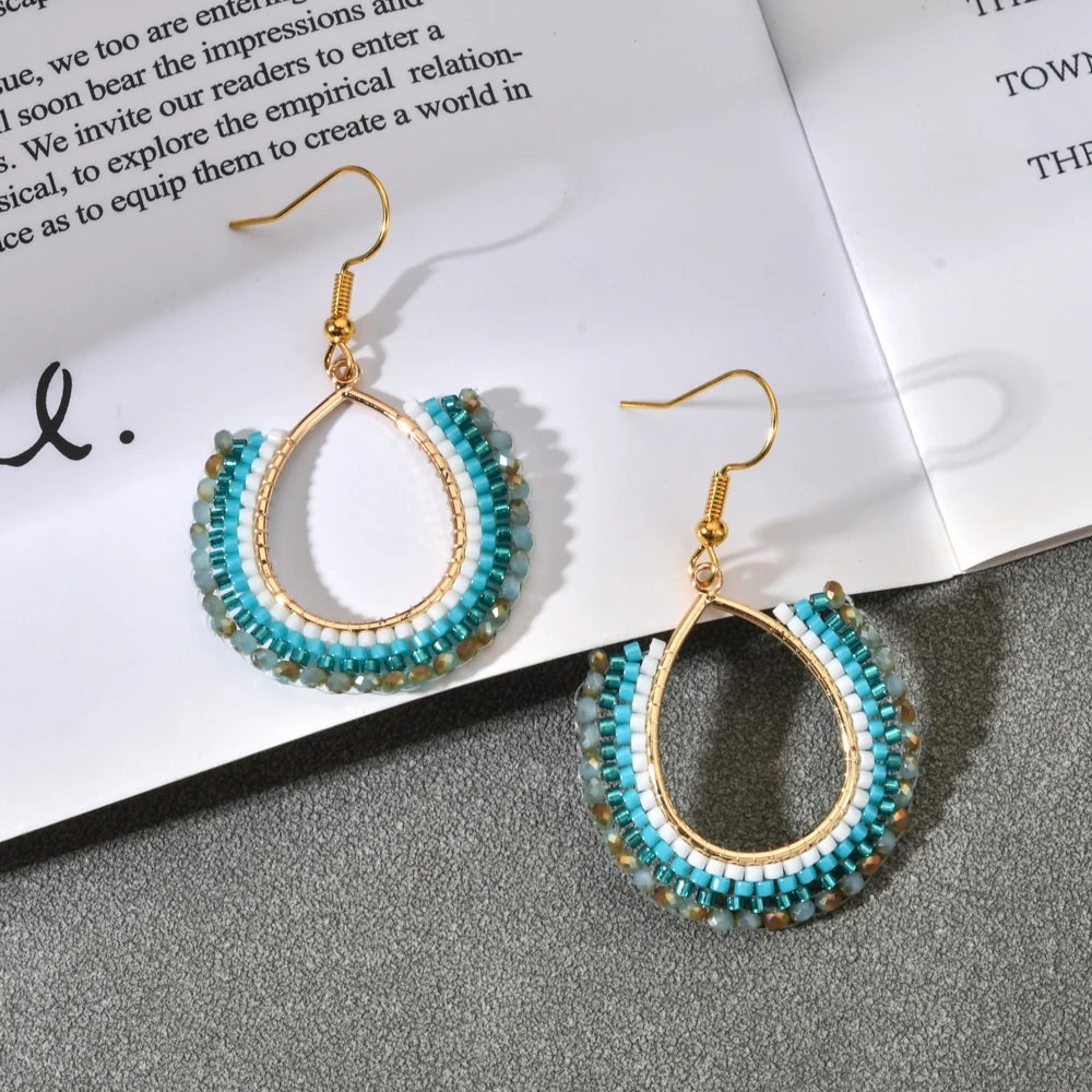 Handmade Gold Plated Bead Earrings