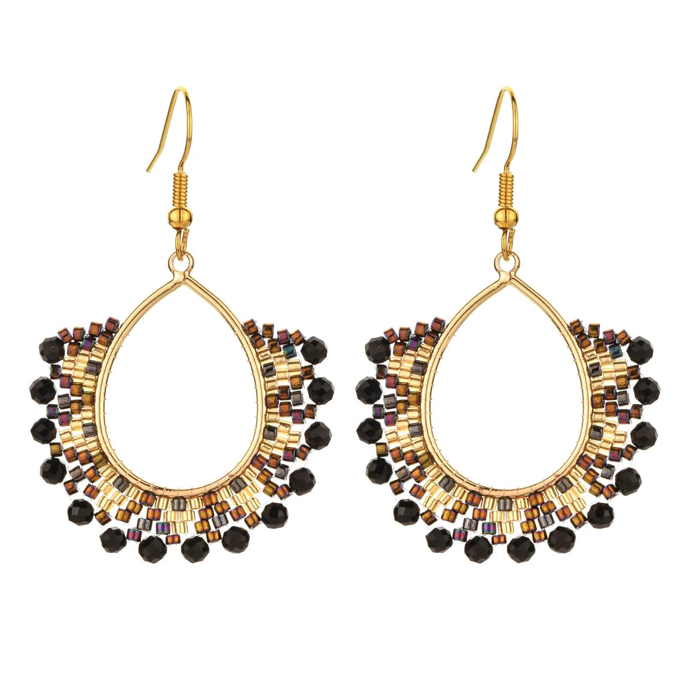 Handmade Gold Plated Bead Earrings