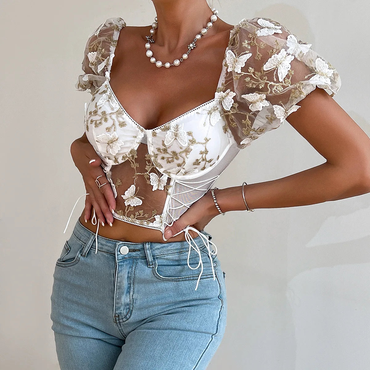 Puffed Sleeve Top