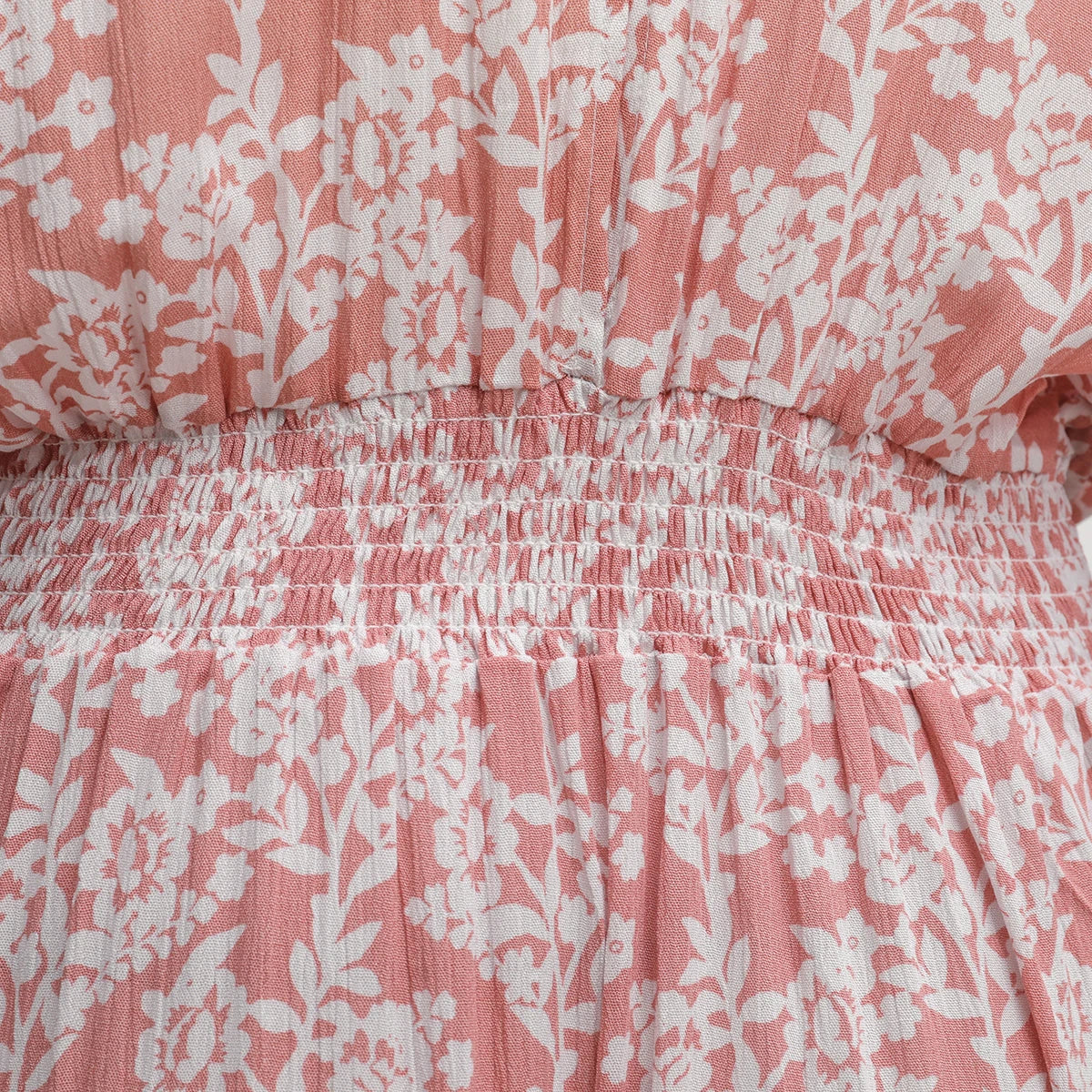 Summer-Long V Neck Dress