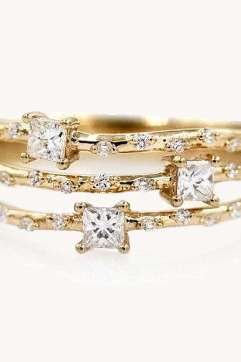 Starry Gold-Plated Ring