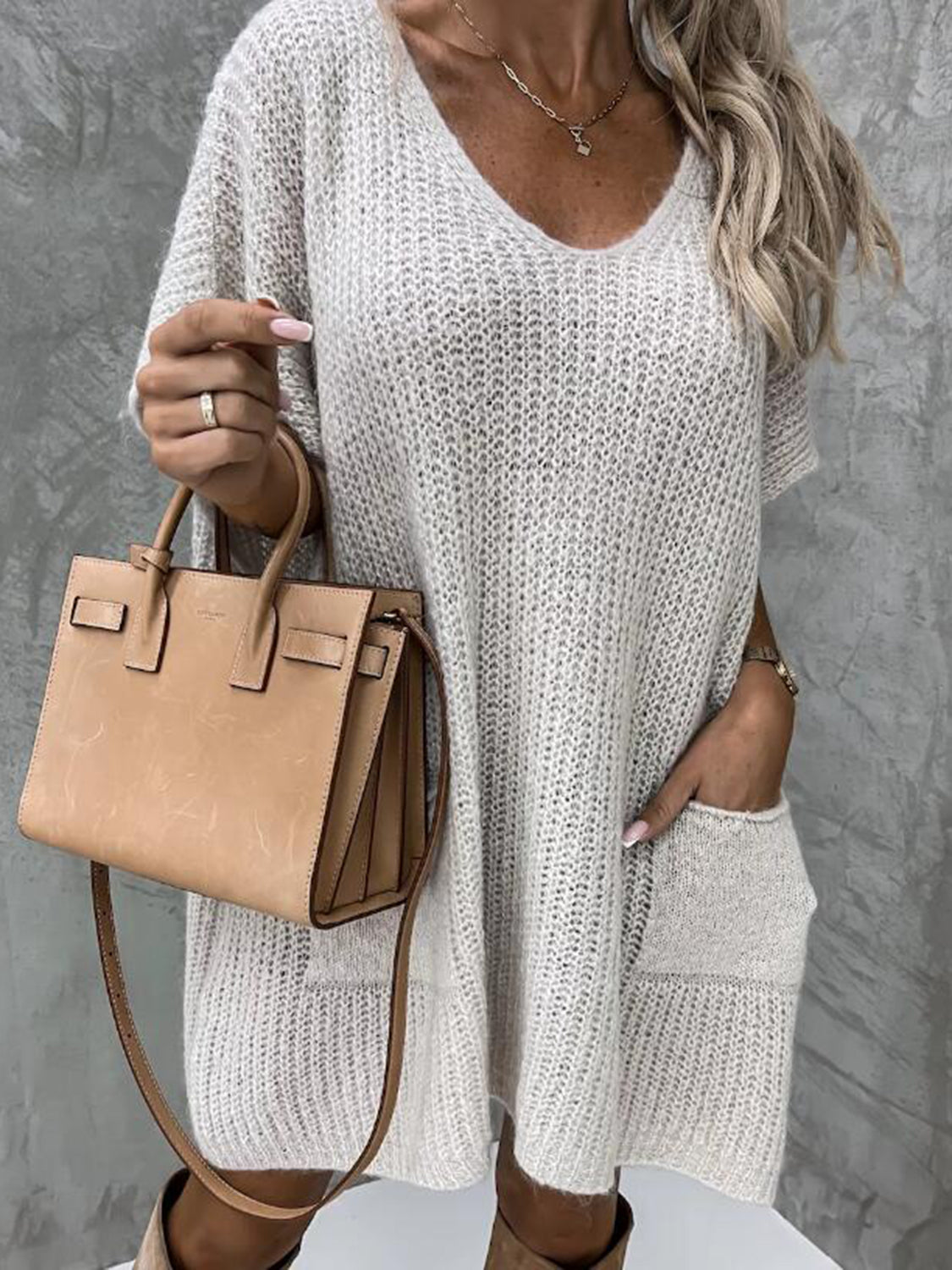 Sweater Dress with Pockets!
