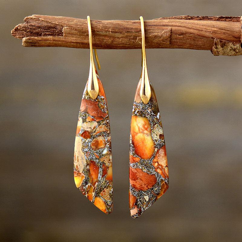 Stone Dangle Earrings