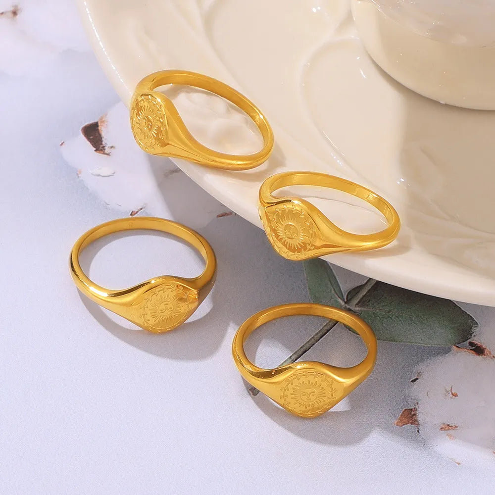 Sun Ring Gold-Plated
