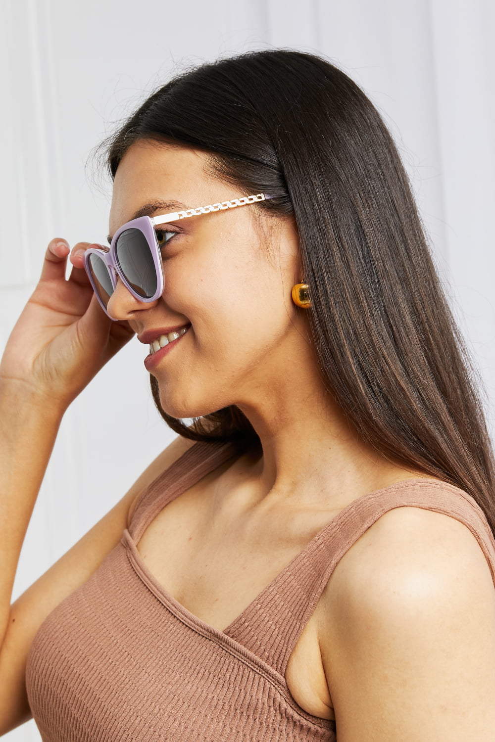 Cat-Eye Frame Sunglasses