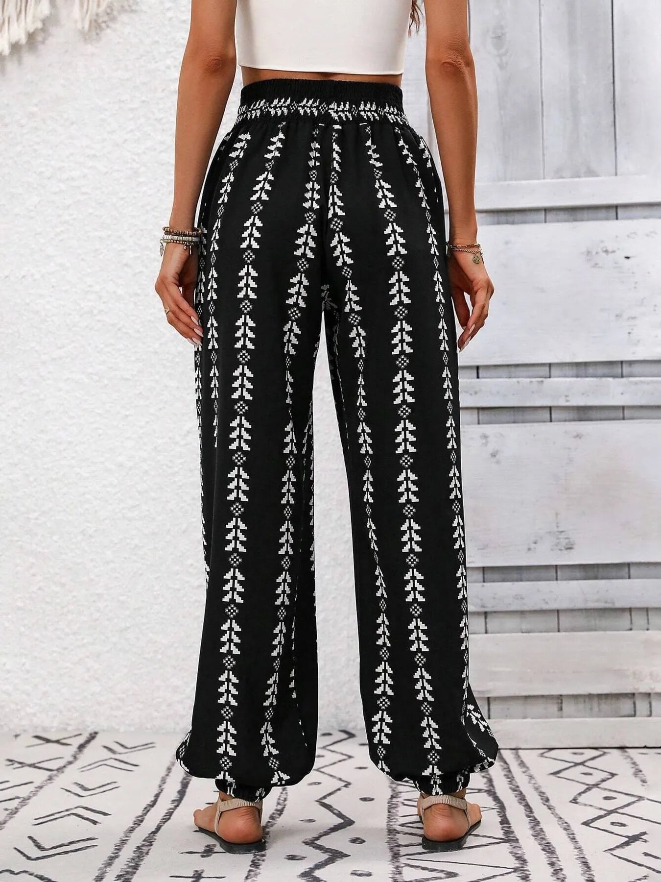 Ethnic Print Pants
