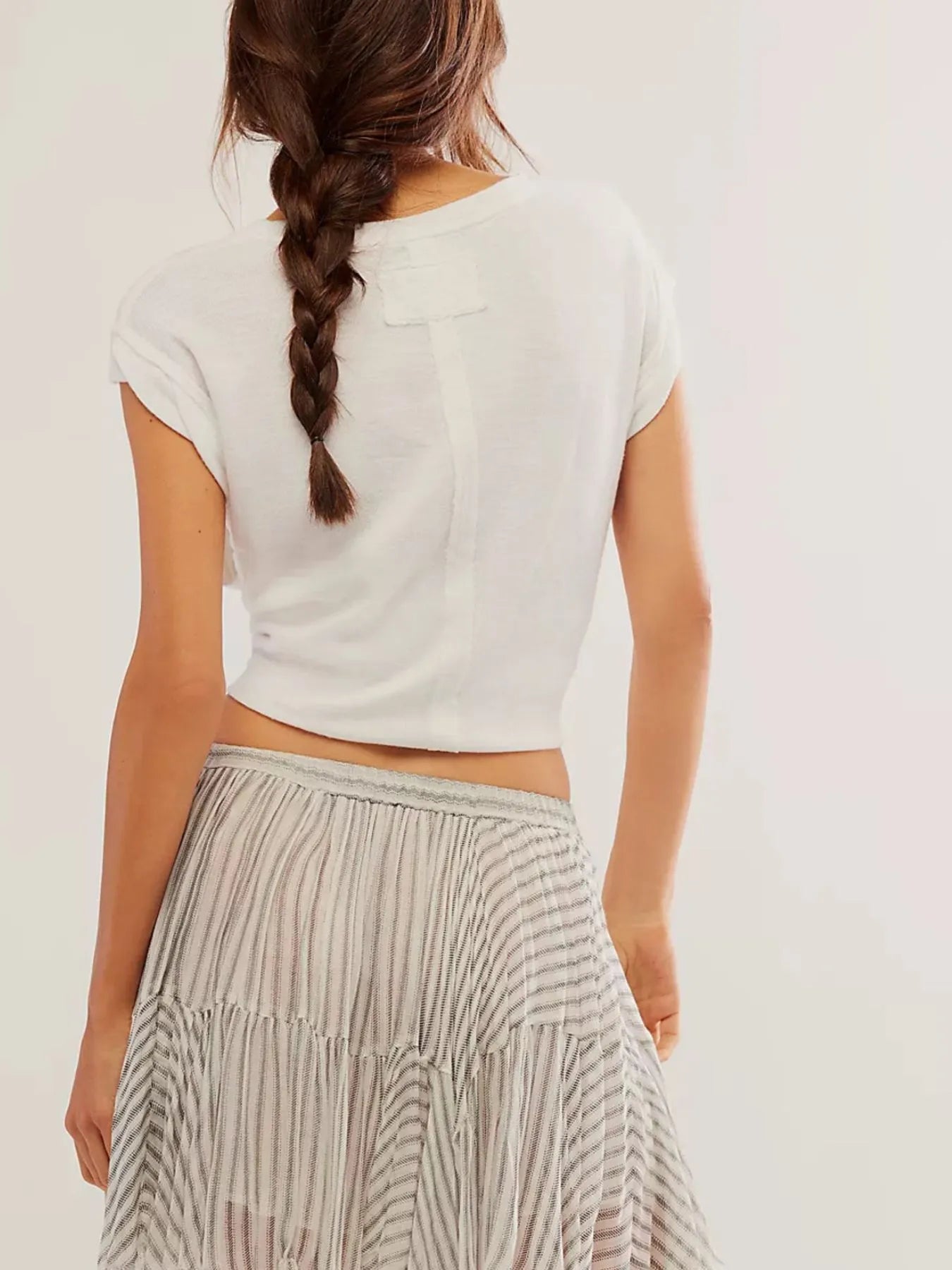 Floral-Print Mini Skirt