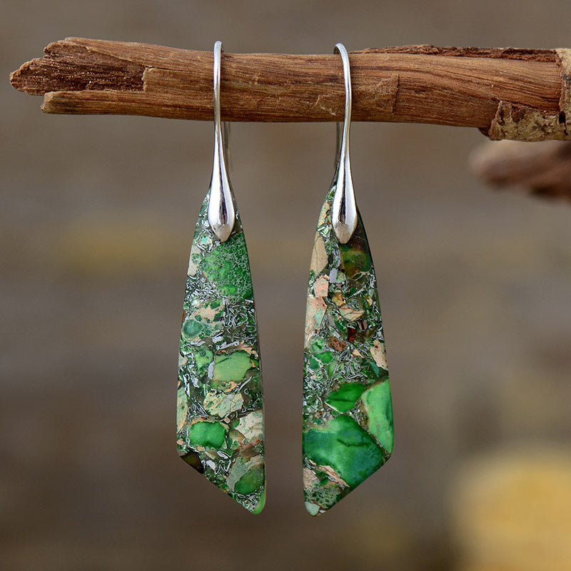 Stone Dangle Earrings