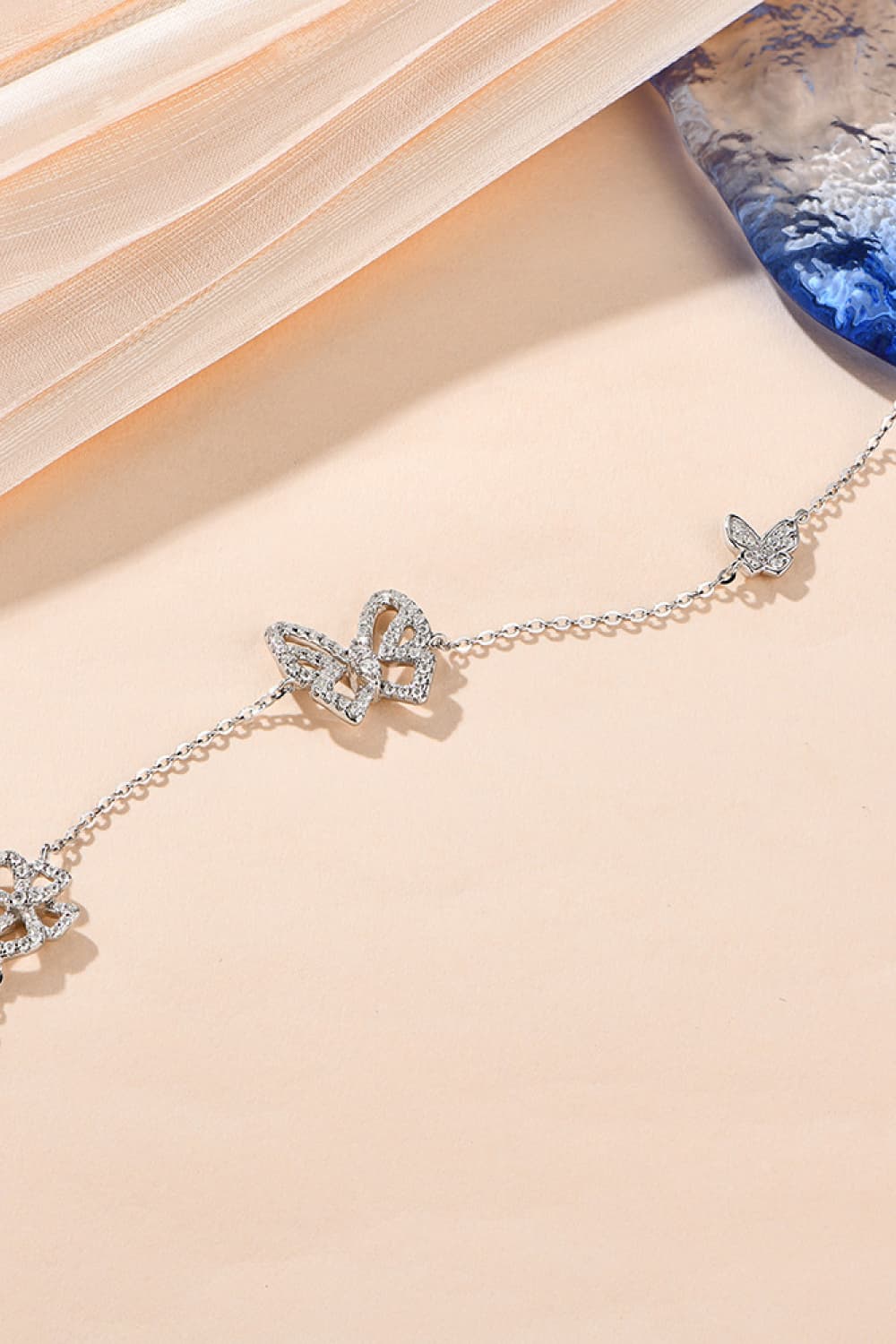 Moissanite Butterfly Bracelet