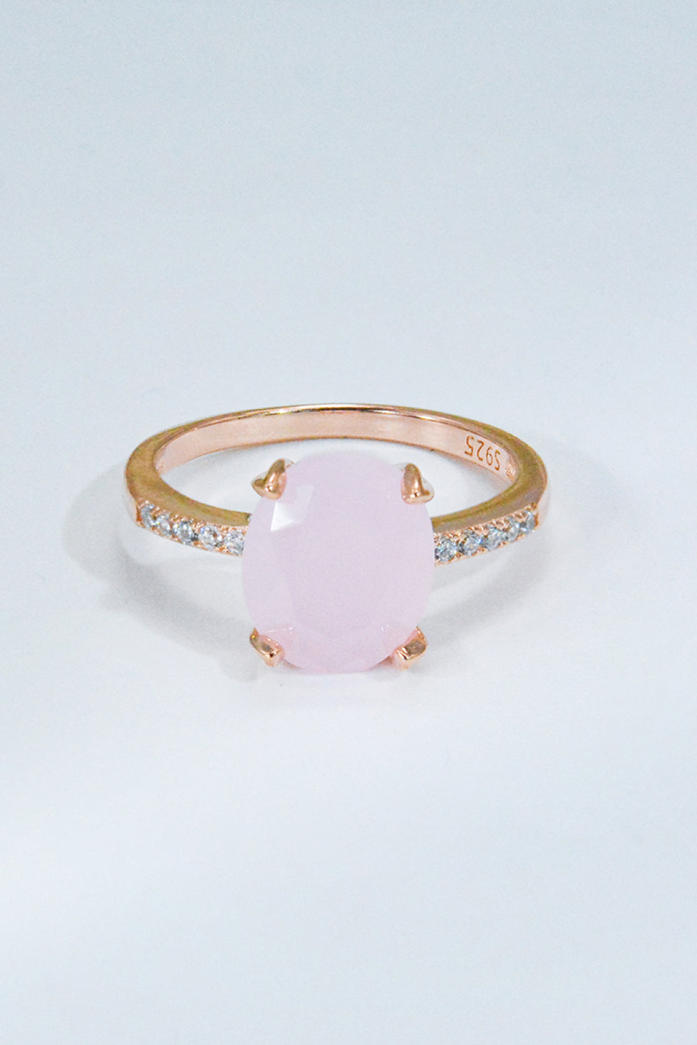 'Be There' Rose Quartz Ring