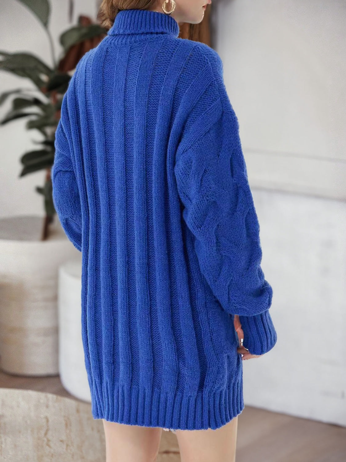 Cable-Knit Sweater Dress