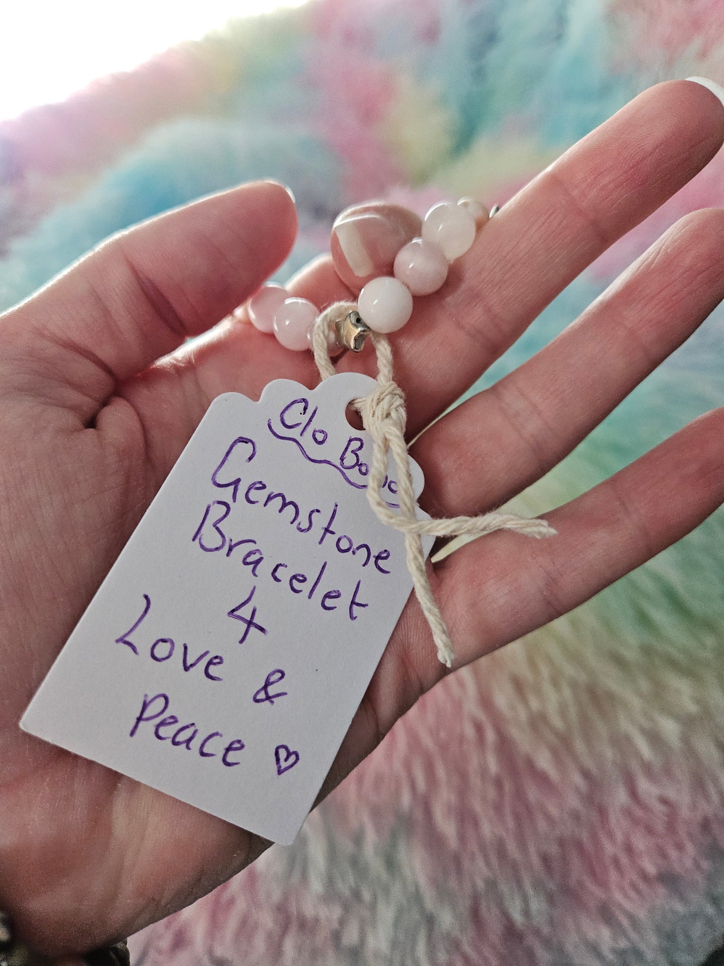 Love & Peace Gemstone Bracelet