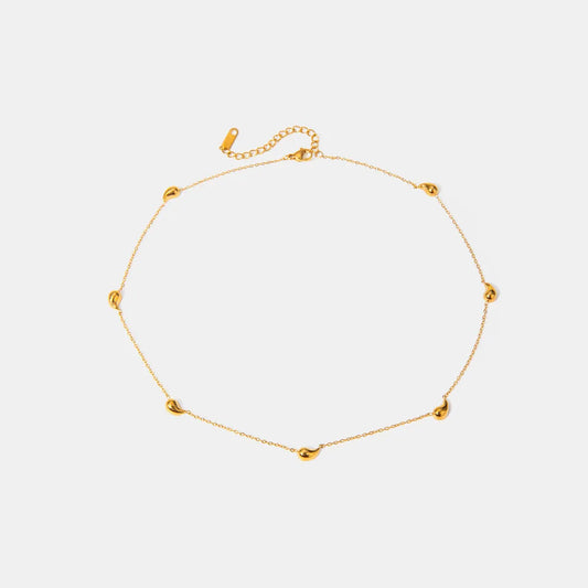 Gold-Plated Teardrop Necklace