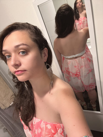 Robe de soirée fleurie