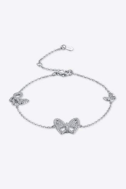 Moissanite Butterfly Bracelet