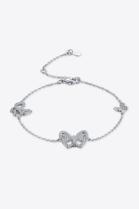 Moissanite Butterfly Bracelet