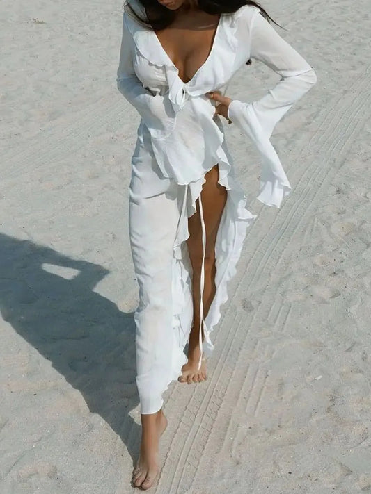 Ruffled Cover Up