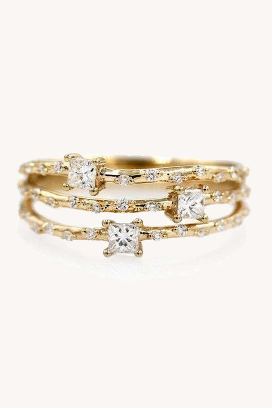Starry Gold-Plated Ring