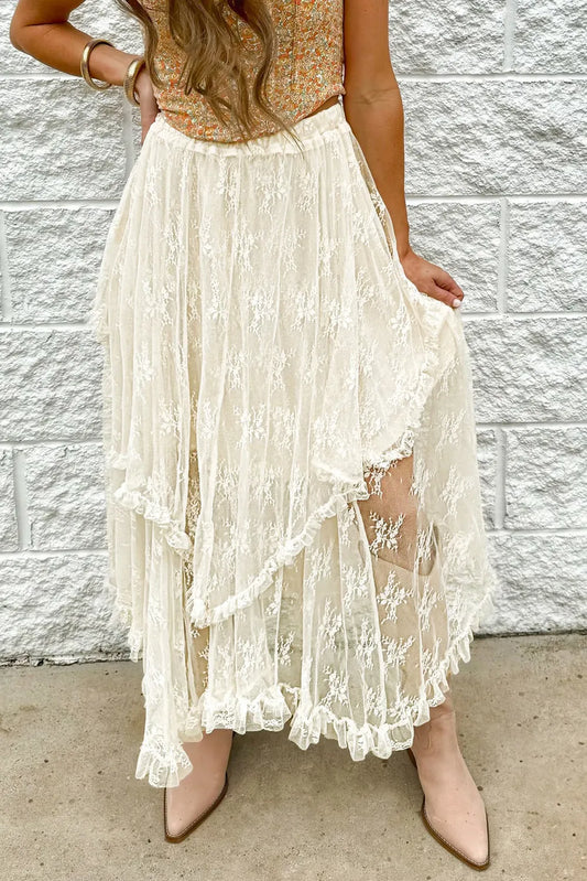 Lacy Tiered Skirt