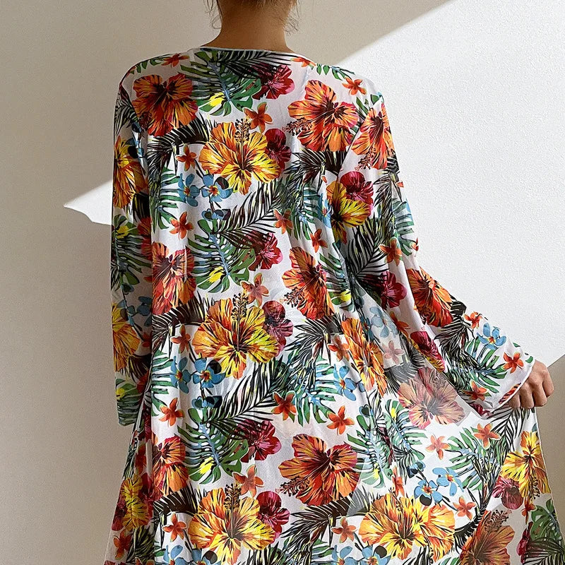 3 Piece Bohemian Kini Set White