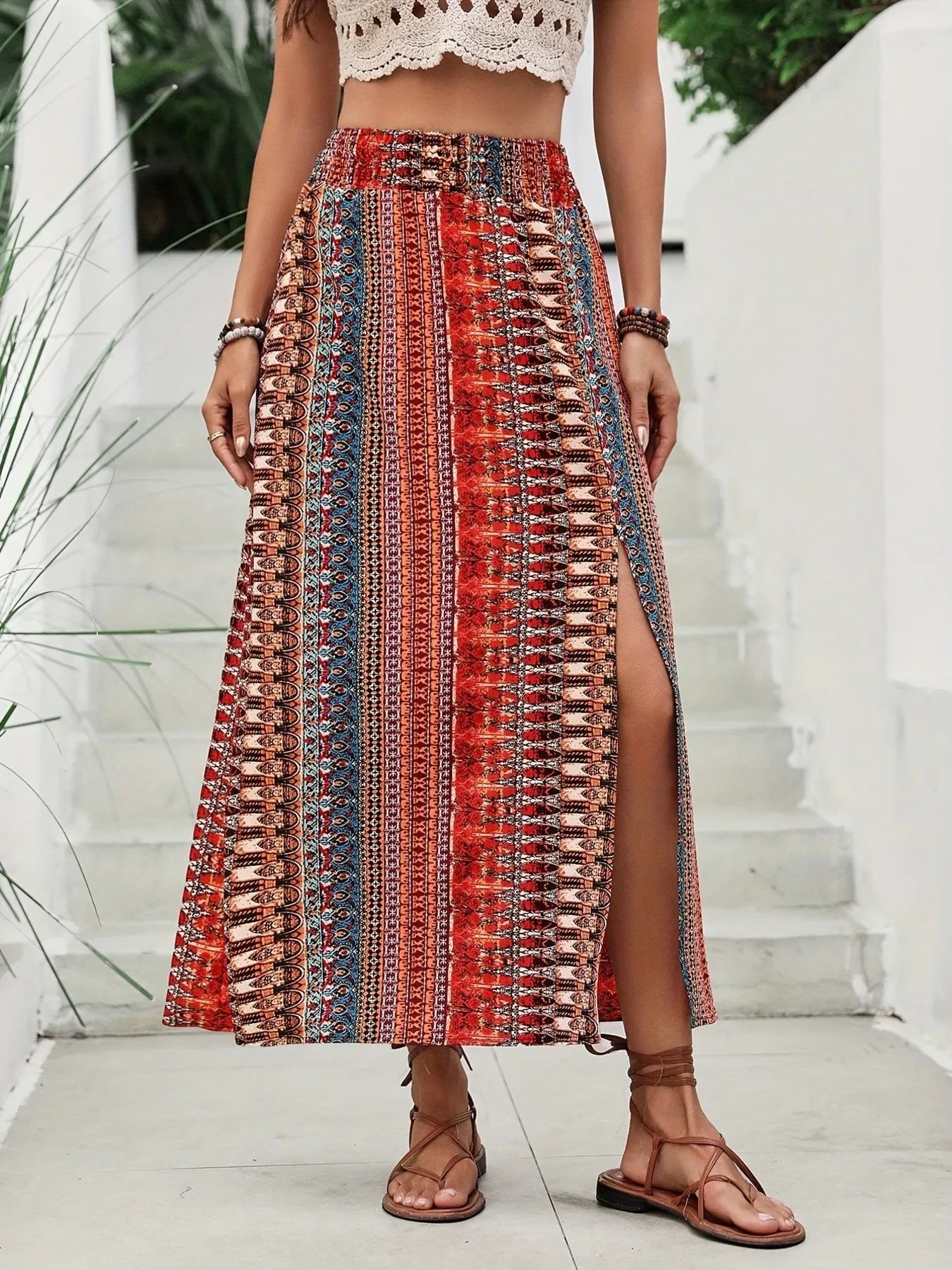 Boho Print Skirt