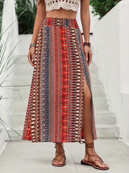 Boho Print Skirt