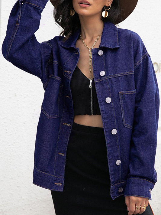 Big Button Down Denim Jacket