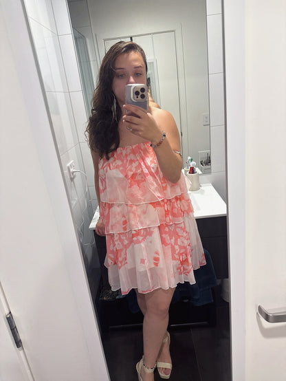 Robe de soirée fleurie