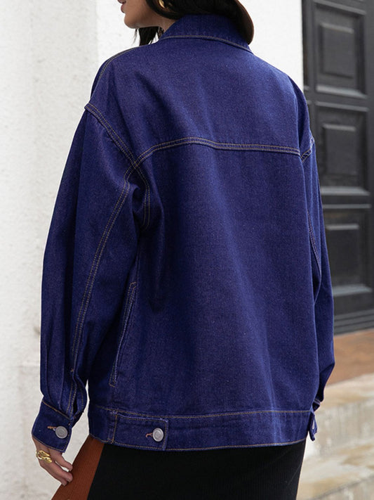 Big Button Down Denim Jacket