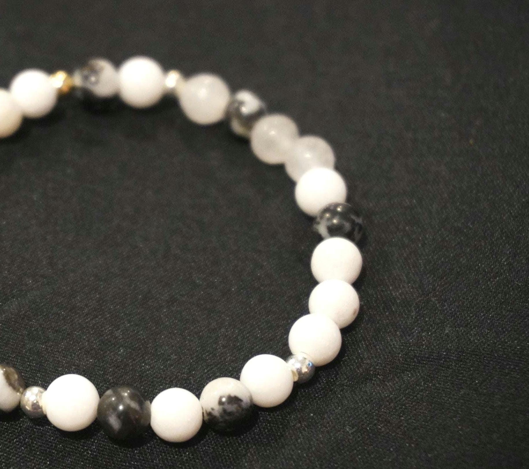 Black and White, Unique Crystal Bracelet