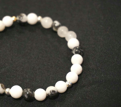 Black and White, Unique Crystal Bracelet