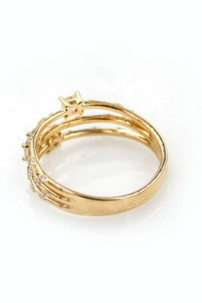 Starry Gold-Plated Ring