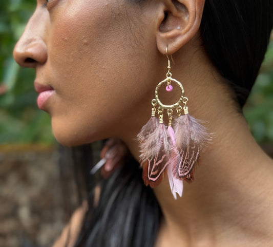 Feather Boho Earrings