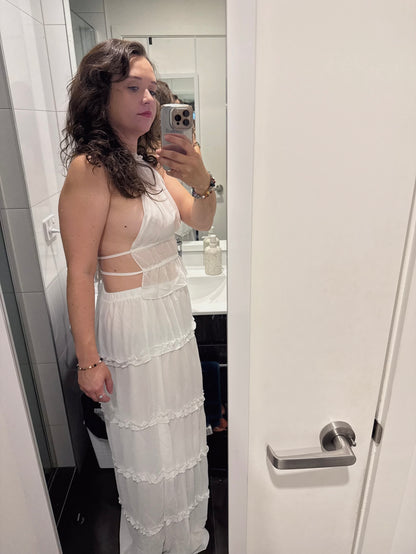 Halter Crop and Maxi Skirt Set