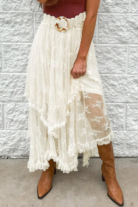 Lacy Tiered Skirt