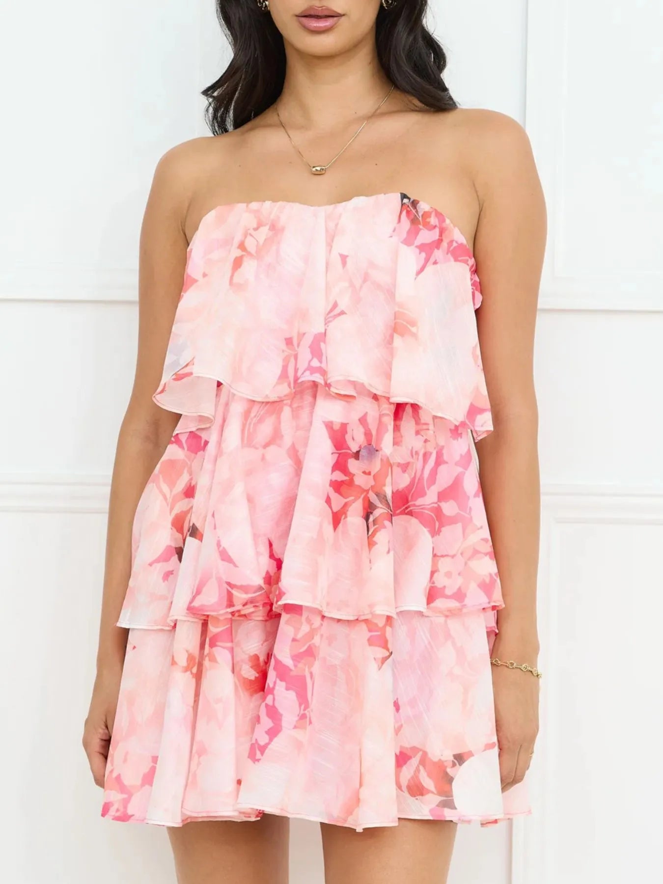 Floral Party Dress Pink